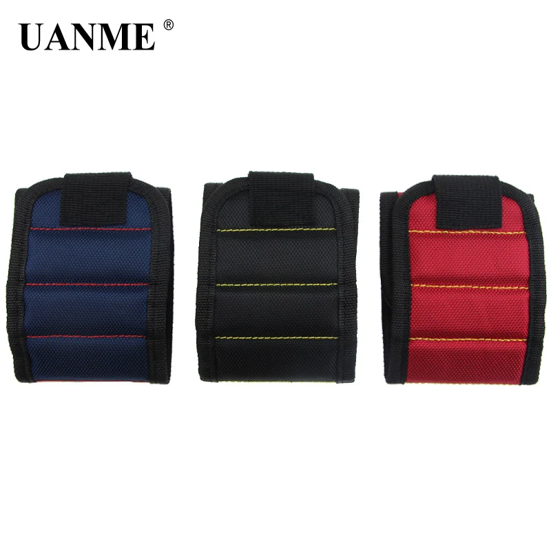 Uanme 13.8 ''Опоры для запястья Сильный магнитный для винт ногтей держатель браслет группа инструмент браслет ремень Поддержка комплект защиты DIY