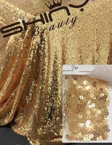 Gold Color ShinyBeauty полиэстер/Блестки 72 Круглый 6 футов Серебряный скатерти ткань/скатерть для отеля вечерние, Свадебные Скатерть столовая - Цвет: Gold Color