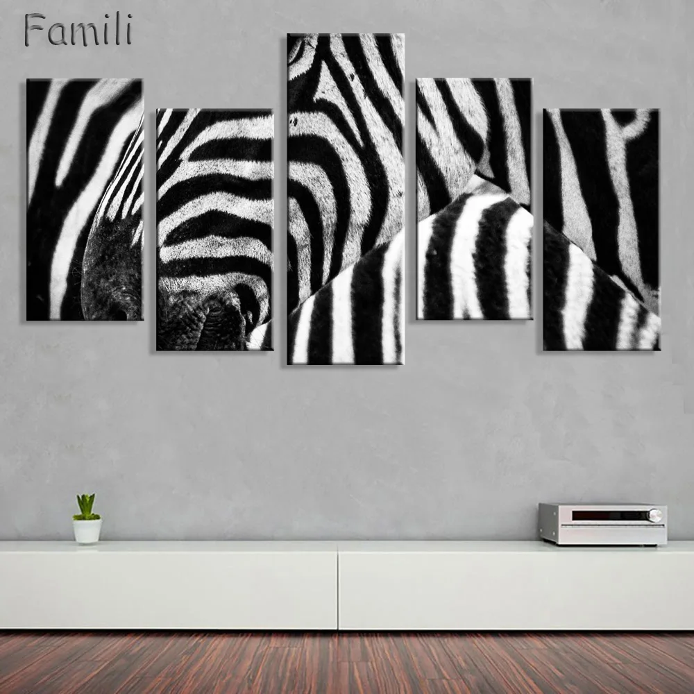 Зебра олень Простой холст картина стены Искусство фотообои и принты картины для