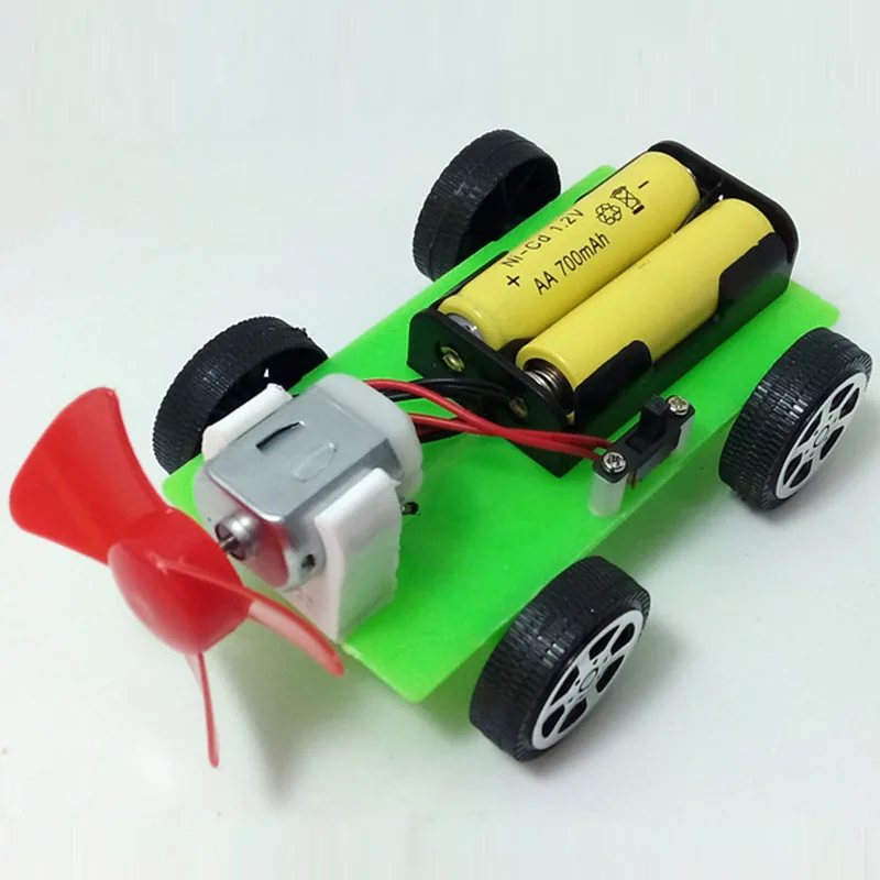 Простой DIY пазл Собранный аэродинамический автомобиль креативный научный