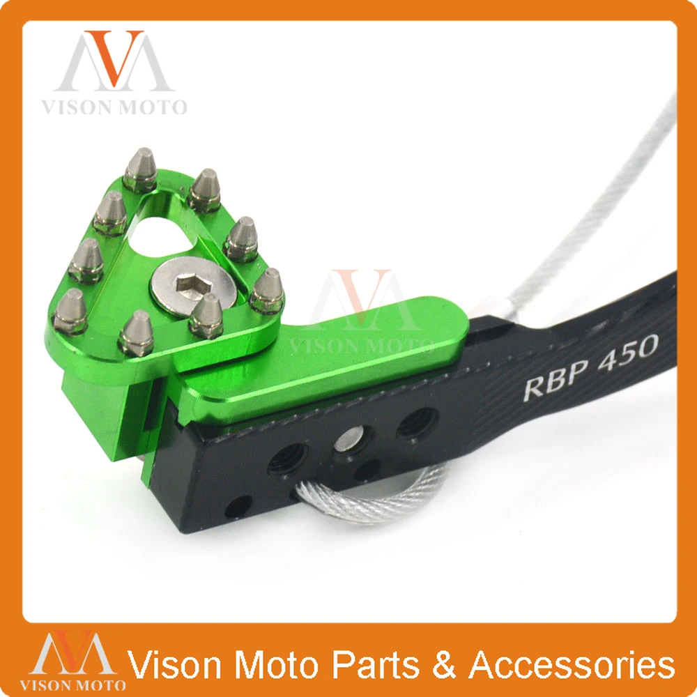 CNC заготовки, MX сзади педаль тормоза для KAWASAKI KXF450 KXF 450 2006 2007 2008 2009 2010 2011 2012 2013