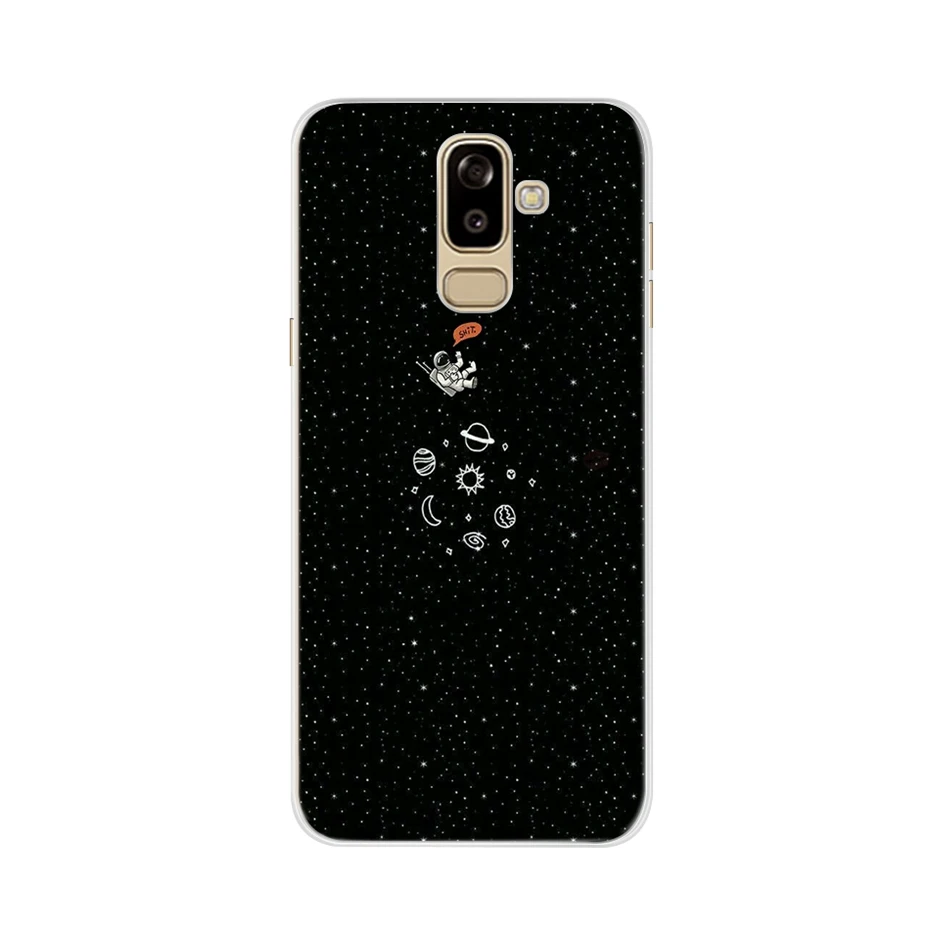 Розовый Чехол для samsung Galaxy J8 чехол Крышка j810 j810f sm-j810f 3D Силиконовая задняя крышка ТПУ Fundas для samsung J8 чехол для телефона - Цвет: Розовый