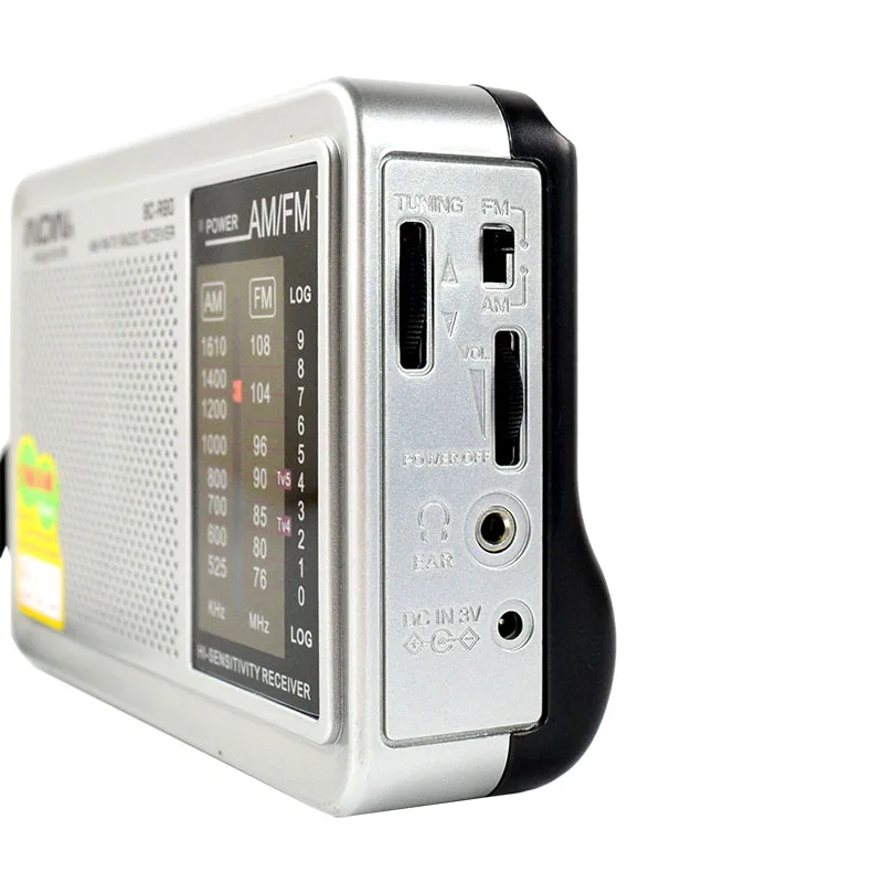 Portable Slim Universal AM/FM Receiver Radio Antenna Built in Speaker BC-R90 | Электроника