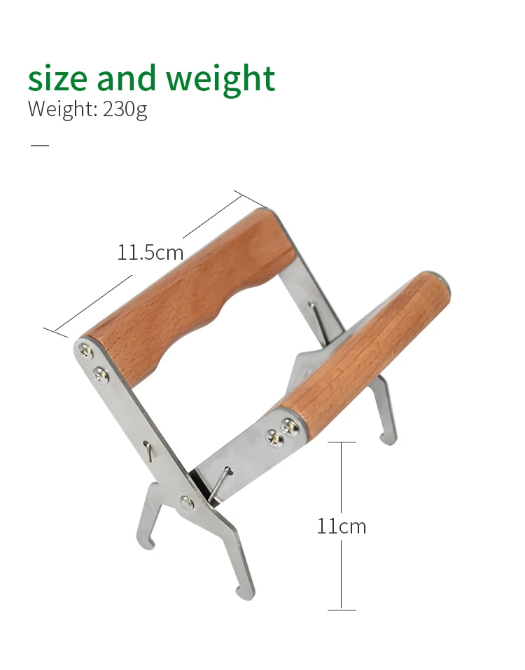 Wooden Bee Hive Frame Holder Frame Grip Tool For Beekeeper Equipment Gripper Beehive Capture Lift Capture Grip Beekeeping Tools