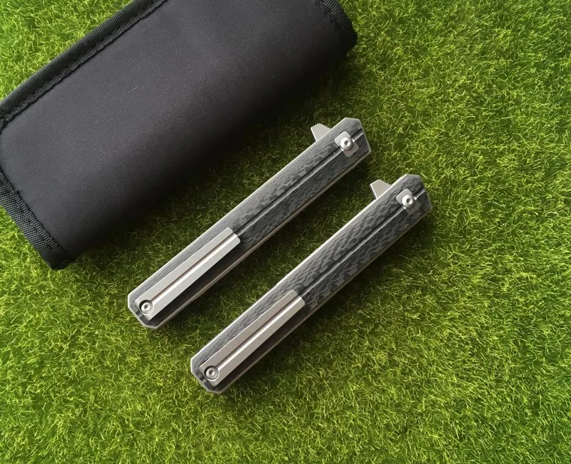 NIGHTHAWK пользовательский Quartermaster Qwaiken Флиппер складной нож M390 сталь титан CF ручка кемпинг открытый фрукты Ножи EDC инструмент