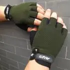 Army Green Мужские перчатки больших размеров S-XXL, Военные перчатки, противоскользящие перчатки для велоспорта, спортзала, фитнеса, спорта, перчатки на полпальца, мужские варежки - Цвет: Army Green