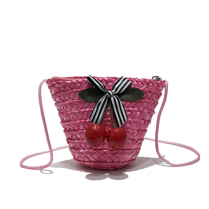 Для женщин ротанга клубника соломенная сумка Бали чешские BeacBucket летняя обувь