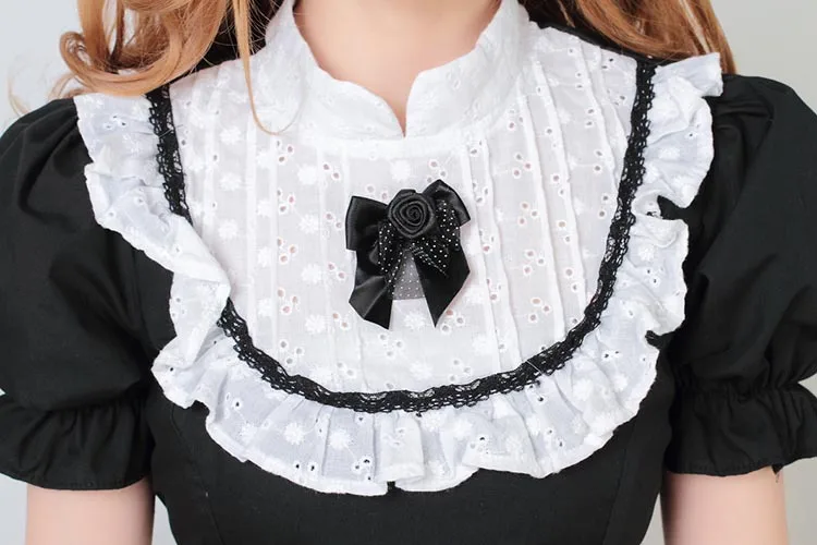 Однотонное черное платье принцессы Королевского стиля размера плюс короткое с