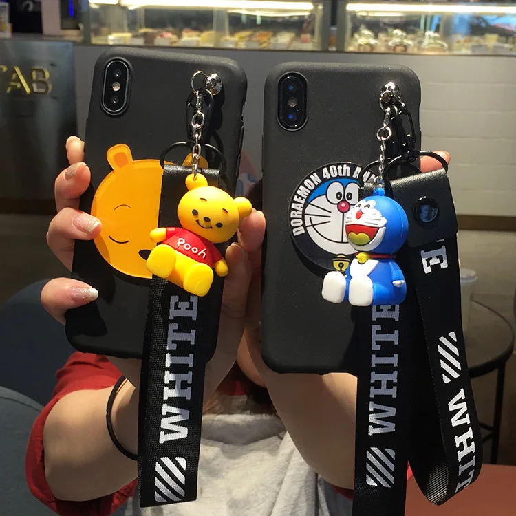 Мягкий чехол с 3D милым Винни дораэмоном для Samsung Galaxy Note 9 S8 S9 plus C9 C7 C5 J2PRO 2018 A5 A6 A7 A8