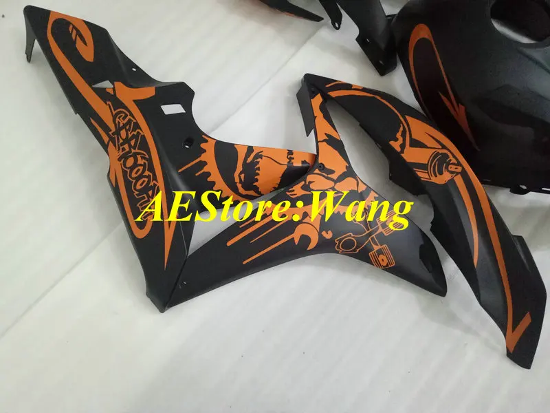 Комплект обтекателей под давлением для HONDA CBR600RR 07 08 CBR 600 RR F5 600RR 2007 2008 ABS оранжевые