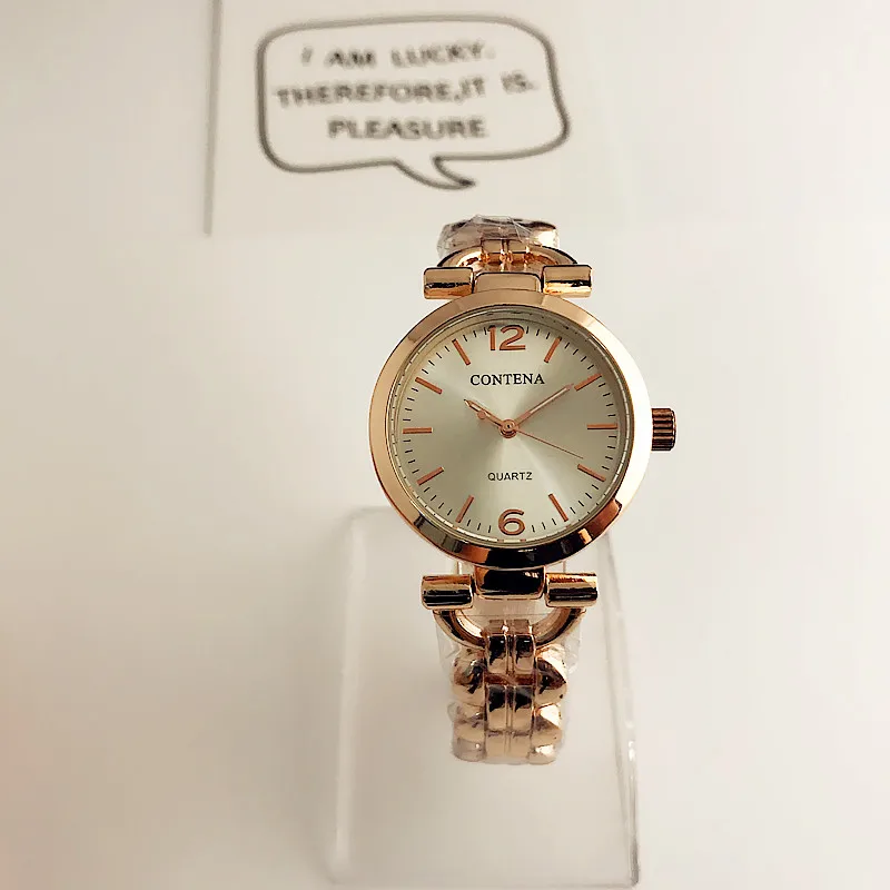 Contena Роскошные Лидирующий бренд Montre часы Femme Модные женские Для женщин Стразы