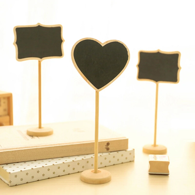 Мини 10 шт./лот цена доска с подставкой вывески указания деревянная бесплатная