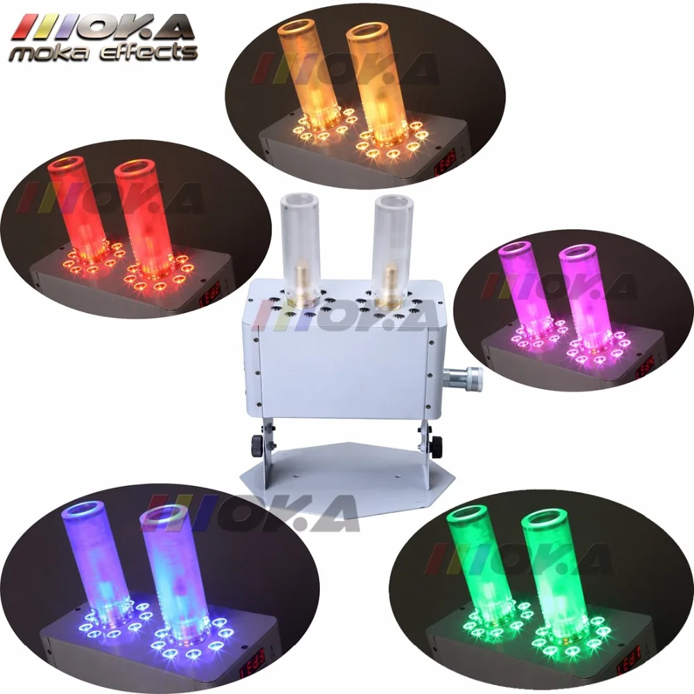 Мощный сценический светодиодный co2 струйный станок dmx дымовая машина 18x3 Вт RGB 3 в 1