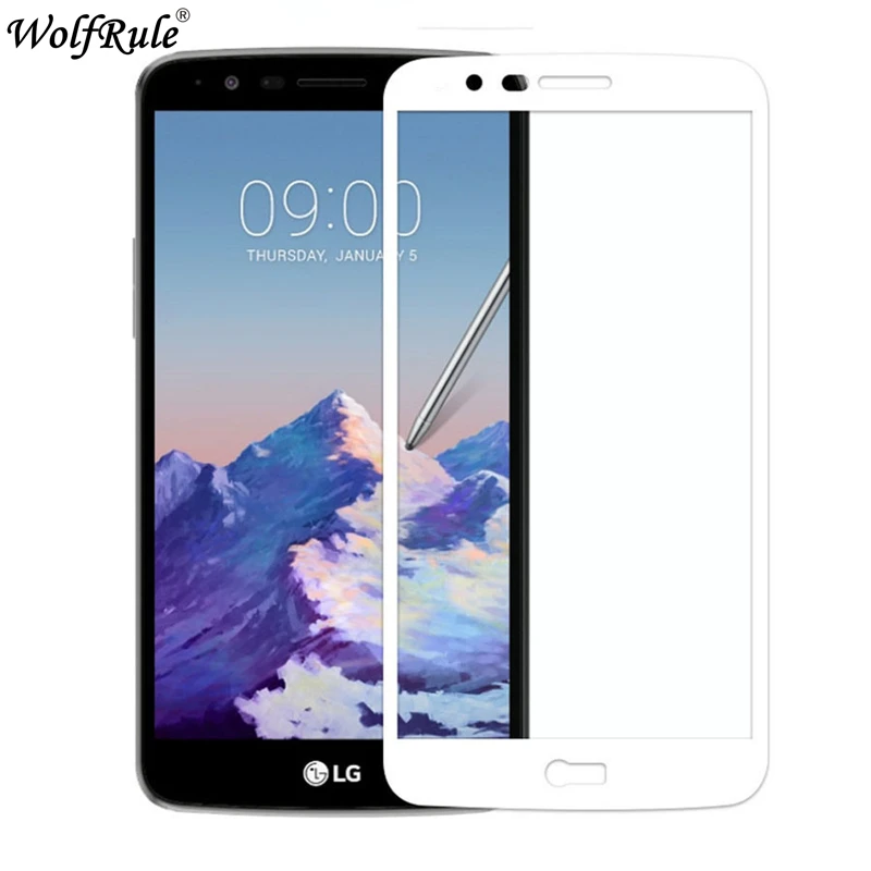 Защитное стекло для LG K8 2017 2 шт. защитная пленка закаленное 2.5D полное LV3 X300 M200N |