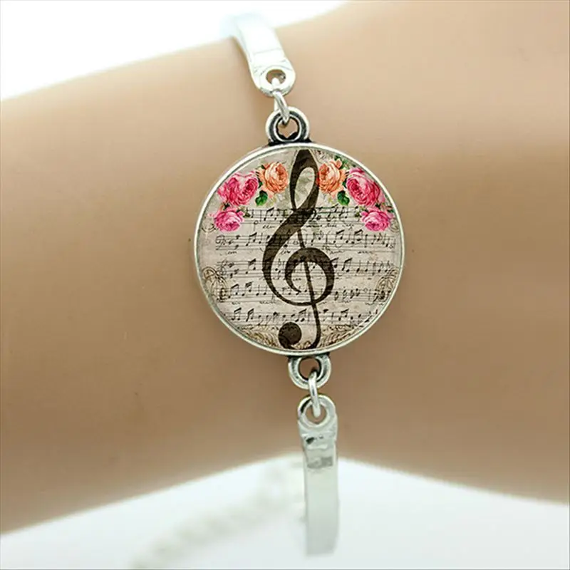 TAFREE брендовые музыкальные заметки браслет Piano черная и белая клавиатура