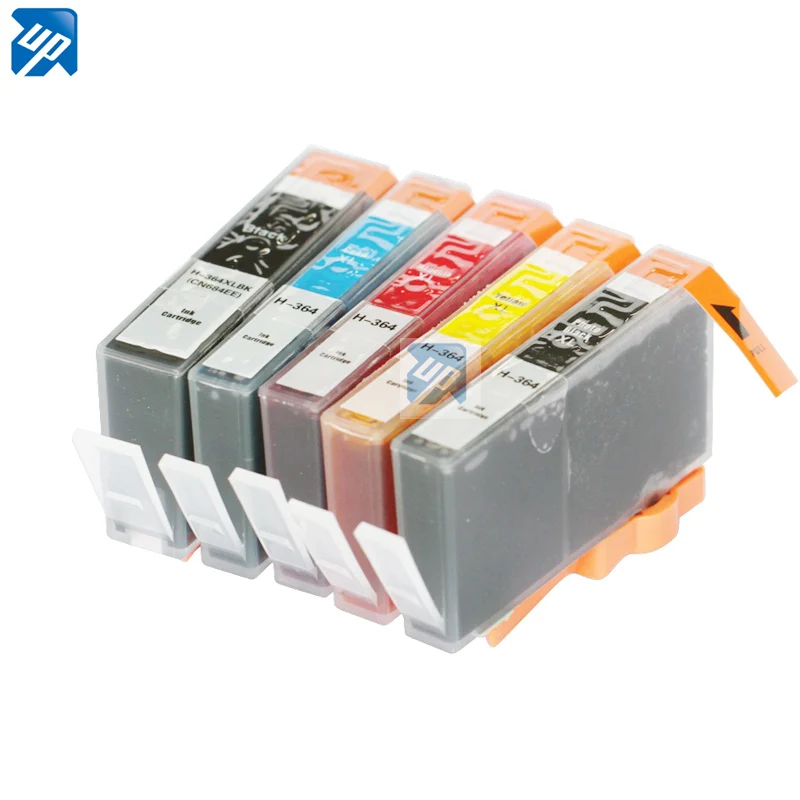 5 шт. совместимый для HP 364 XL чернильные картриджи hp 5510 5510e 5515 5524 6510 6250 B010b B109a B109d B110a