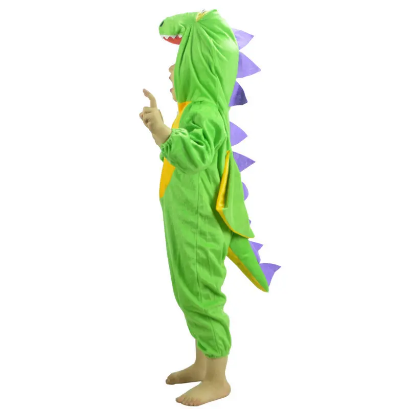 Children Green Dinosaur Costume Kids Boy Girl Animal Cosplay Costumes Jumpsuits Carnival Party Dress Decor Halloween Christmas |