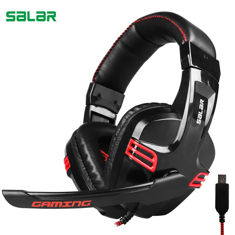 Salar KX236 USB игровая гарнитура игровые наушники с микрофоном для PS4 ноутбука Игровые