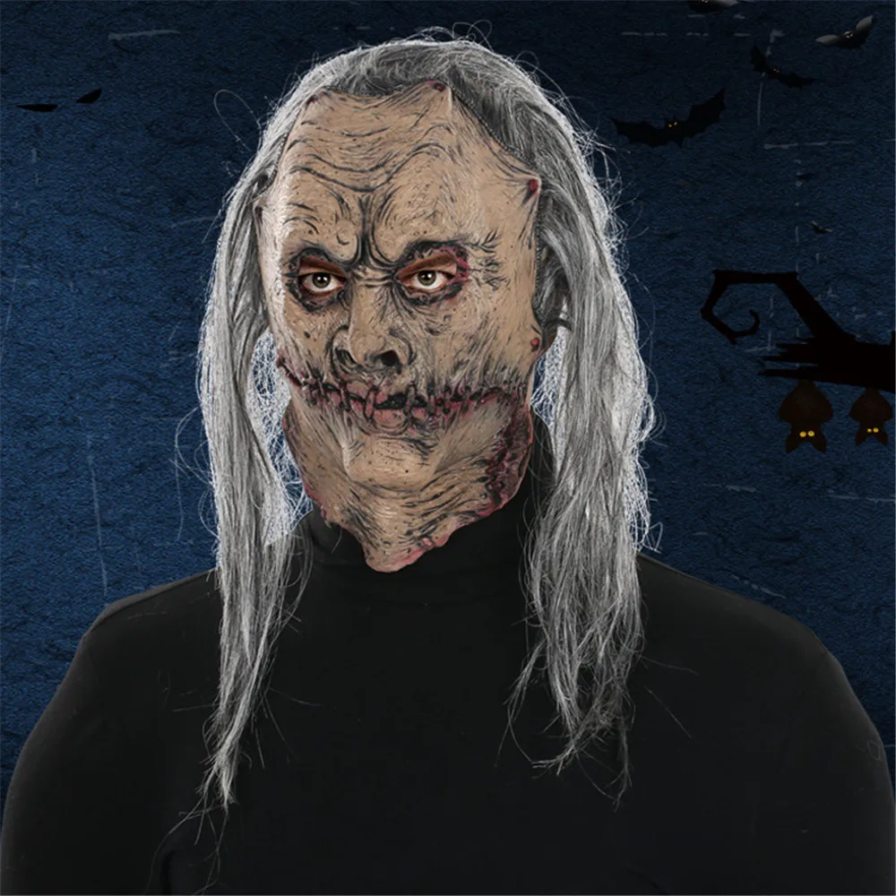 Realistic Adult Party Costume Horror Mask Deluxe Freddy Krueger Scary Halloween Carnival Cosplay Zombie | Тематическая одежда и