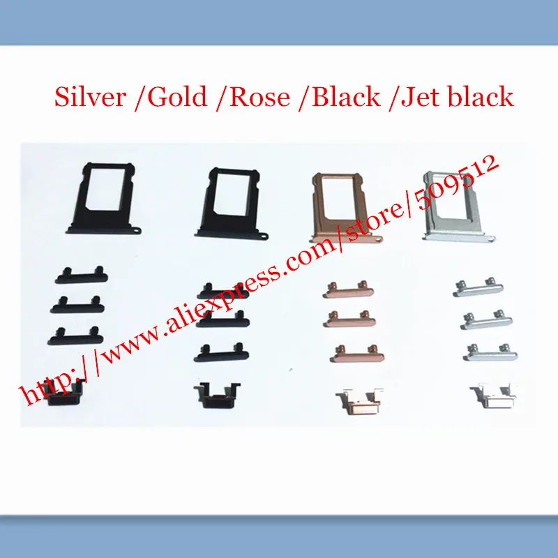 Лоток для Sim-карты iphone 7 plus вибрирующий переключатель громкости Боковая кнопка