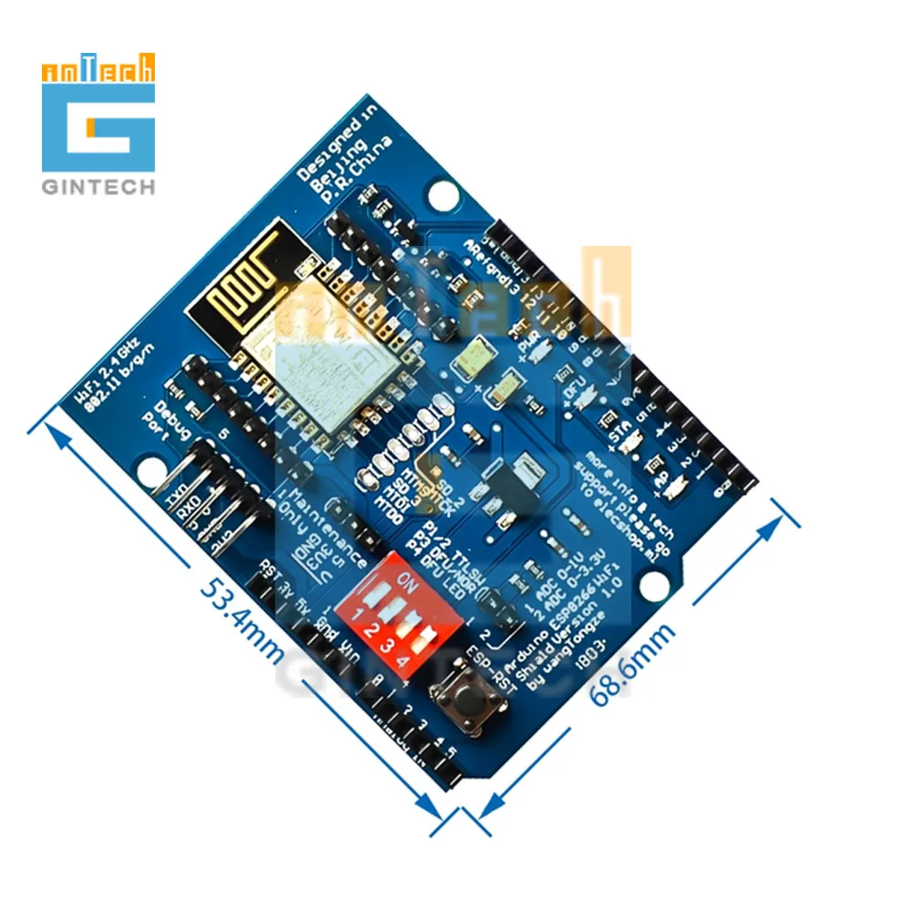 ESP8266 ESP-12E UART Wi-Fi беспроводной щит макетная плата модуль для Arduino UNO R3 Mega 3 В