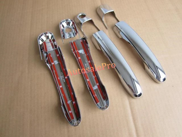 Хромированная боковая дверная ручка Накладка для Hyundai Tucson 2004 2005 2006 2007 2008 2009|door handle