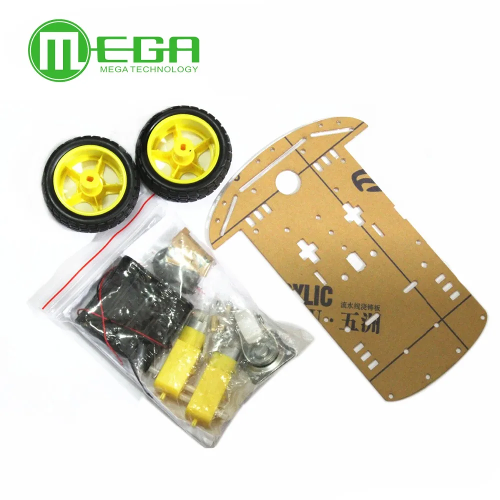 

New Motor Smart Robot Car Chassis Kit Speed Encoder Battery Box 2WD For Arduino