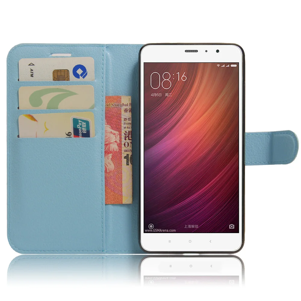 Чехол для Xiaomi Hongmi ( Redmi ) Note 4 чехол-бумажник с отделением карт чехлы узором Личи