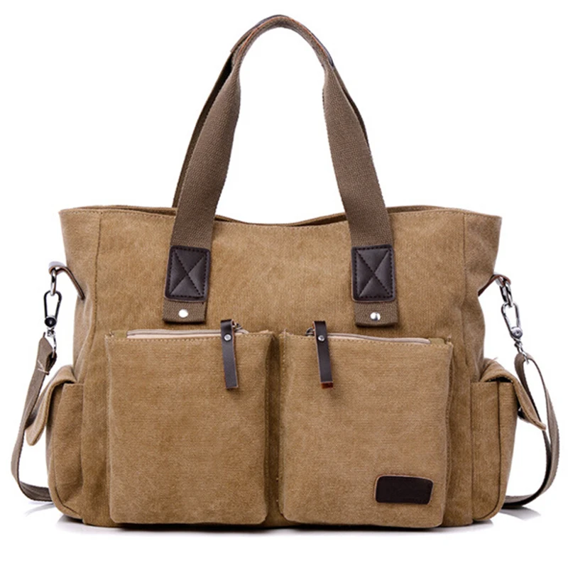 Дорожная сумка Женская холщовая вместительная модная однотонная X172 Скидка 40%|travel