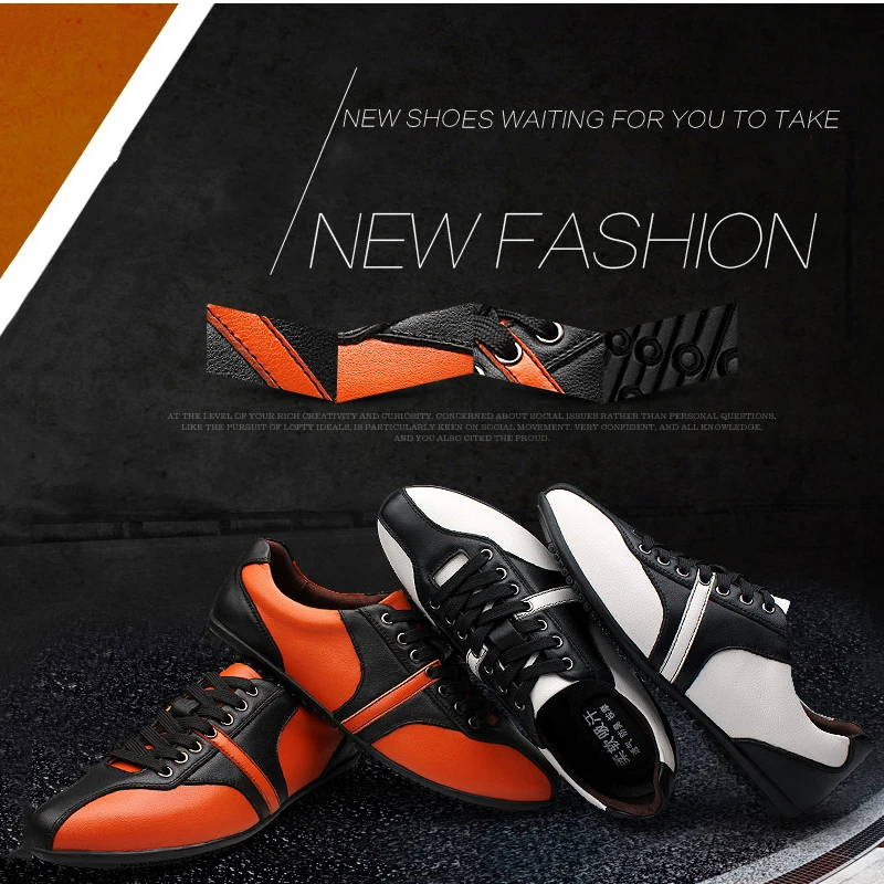 CEMAI марка Весна/Осень натуральная кожа мужская повседневная обувь Мода открытый