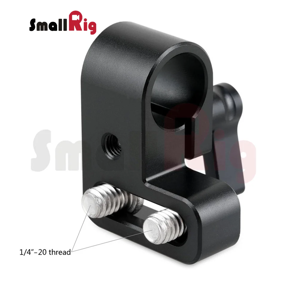 SmallRig Universial 15 мм стержень зажим с 1/" отверстие винт слот камера установка для монитора микрофон Поддержка 1493