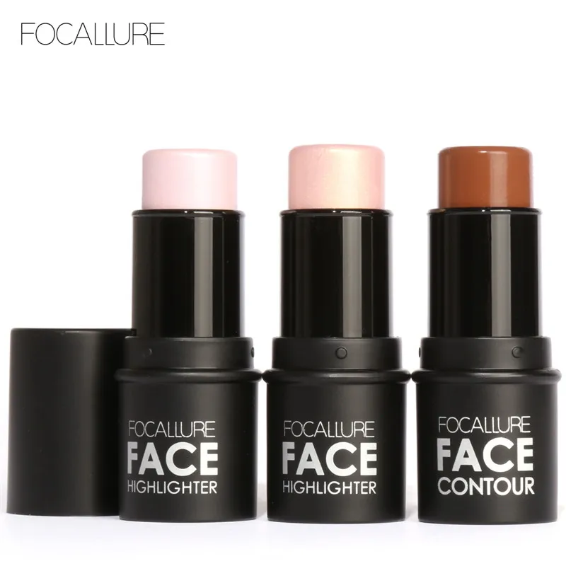 

Focallure 3D Face Bronzer & Highlighter Stick Waterproof Shimmer Brighten Face Makeup Illumminater Pen Face Contouring Concealer