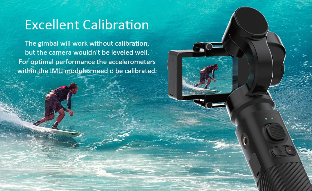 SJCAM ручной шарнирный стабилизатор для камеры GoPro SJ-GIMBAL 2 3-axis Bluetooth Управление для SJ6 SJ7 SJ8 Pro/Plus/Air экшн Камера для Yi камера
