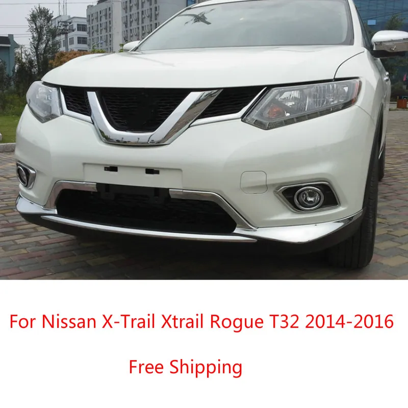 Для Nissan X-Trail Xtrail Rogue T32 2014 2015 2016 Хромированная передняя сетчатая решетка для гриля