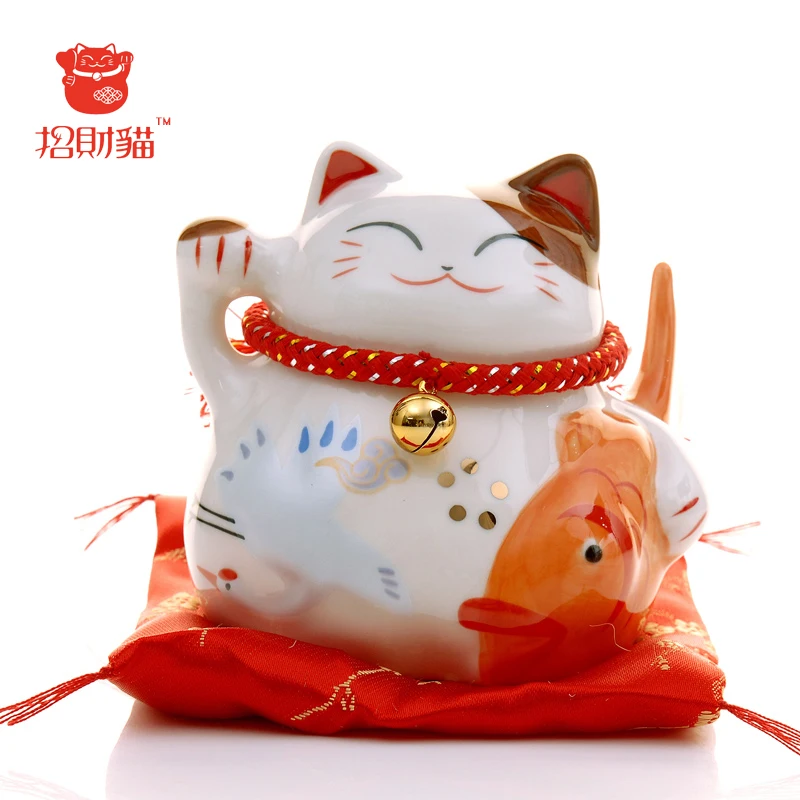 Lucky cat maneki neko домашний декор Копилка gato de la suerte фэн шуй миниатюрные фигурки