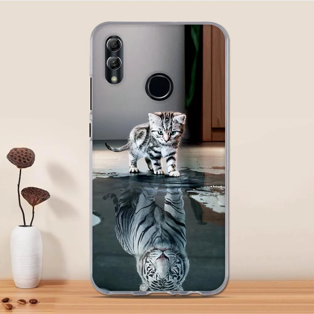 Чехол для телефона Huawei P Smart 2019 силиконовый 3D-чехол Honor 10 Lite чехол PSmart | Мобильные