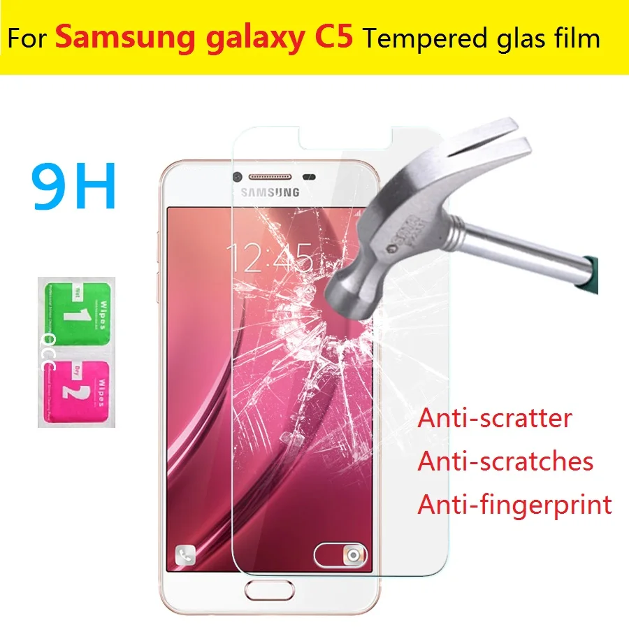 Закаленное стекло пленка для Samsung Galaxy C5 C7 C9 Pro стеклянная SM-C5000 C7000 C9000 Защитная