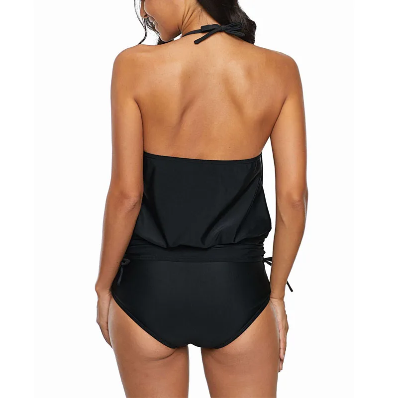 Tankini Set Women Plus Size Swimwear Vintage Swimsuit Padded Bathing Suit Beach Wear Bikini Two Piece Maillot De Bain | Спорт и