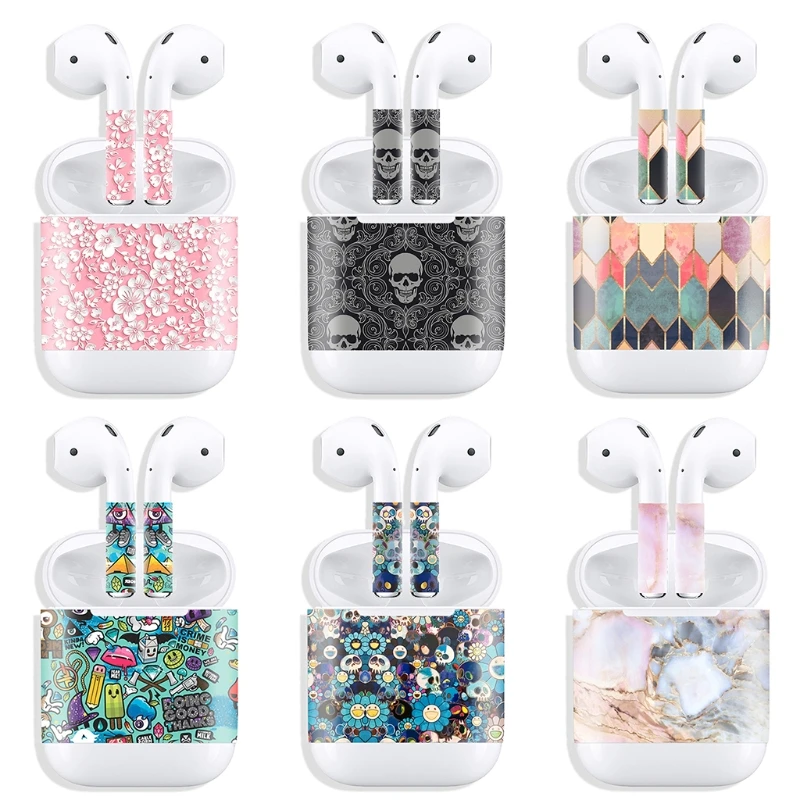 Новый релиз защитная виниловая наклейка наушники для Apple AirPods шкуры съемная