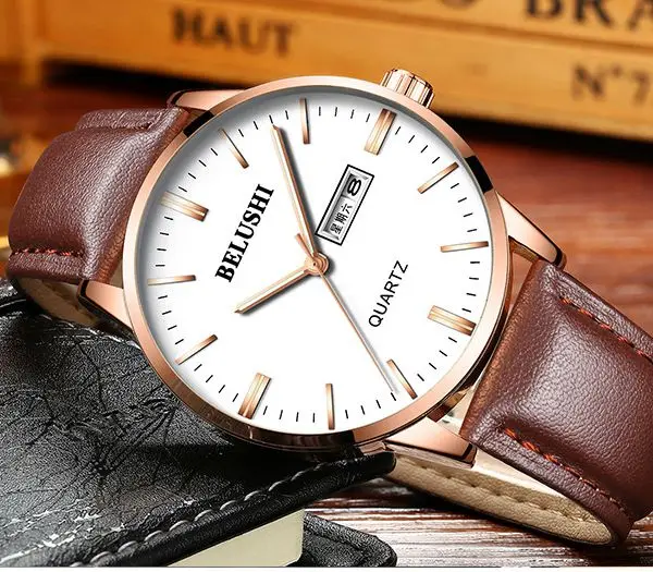 Мужские часы черные стальные деловые водонепроницаемые кварцевые наручные со