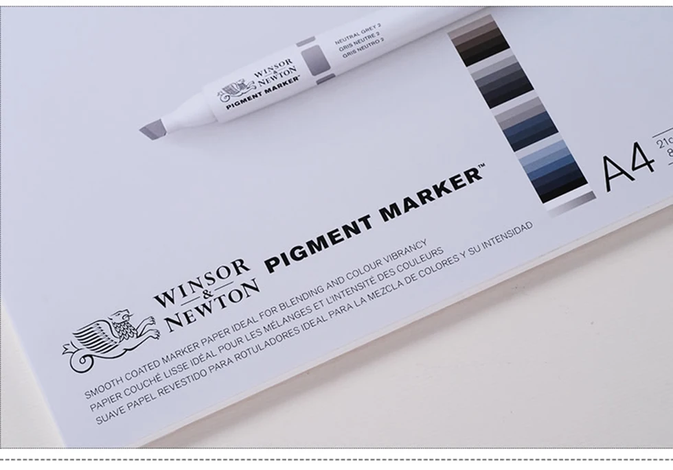 Winsor Newton 75 г/м2 Профессиональный пигментный маркер книга 50 листов А3/А4 ручная роспись эскиз бумага офисная школа художественные принадлежности