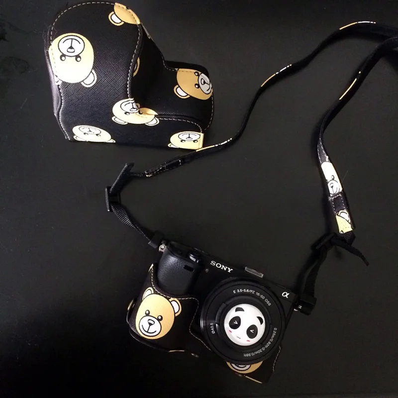 Чехол для Камеры Roadfisher Bear из искусственной кожи чехол ремня крышка объектива Sony