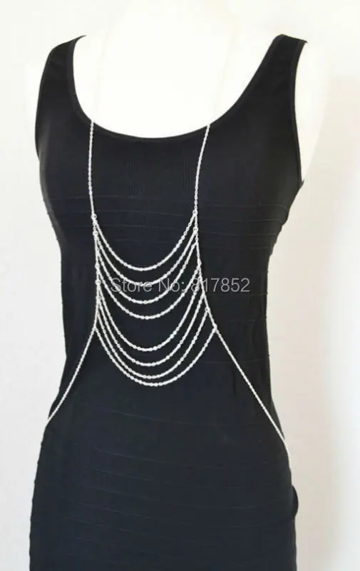 Горячая Распродажа, новый стиль, искусственная Женская бижутерия, сексуальные слои цепочка бикини, 3 цвета