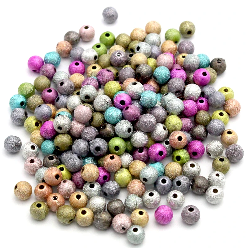 Акриловые шарики с металлическим блеском 4/6/8/10 мм|meterial| |