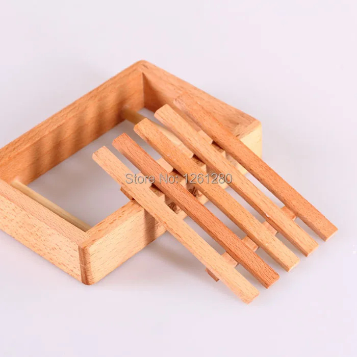 

free shipping creative fashion wooden soap dish soap holder soap tray diy parts box bathroom item craft household Daily expenses