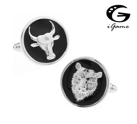 IGame мужской подарок черные понки с животными медный материал Новинка бык и