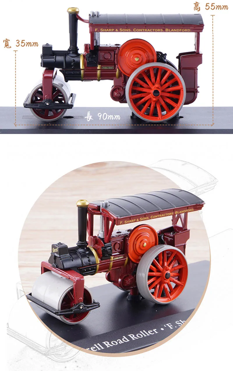 1/76 Винтажная Коллекция грузовиков, Классические статические игрушечные модели машин, автомобильные литые игрушки для детей