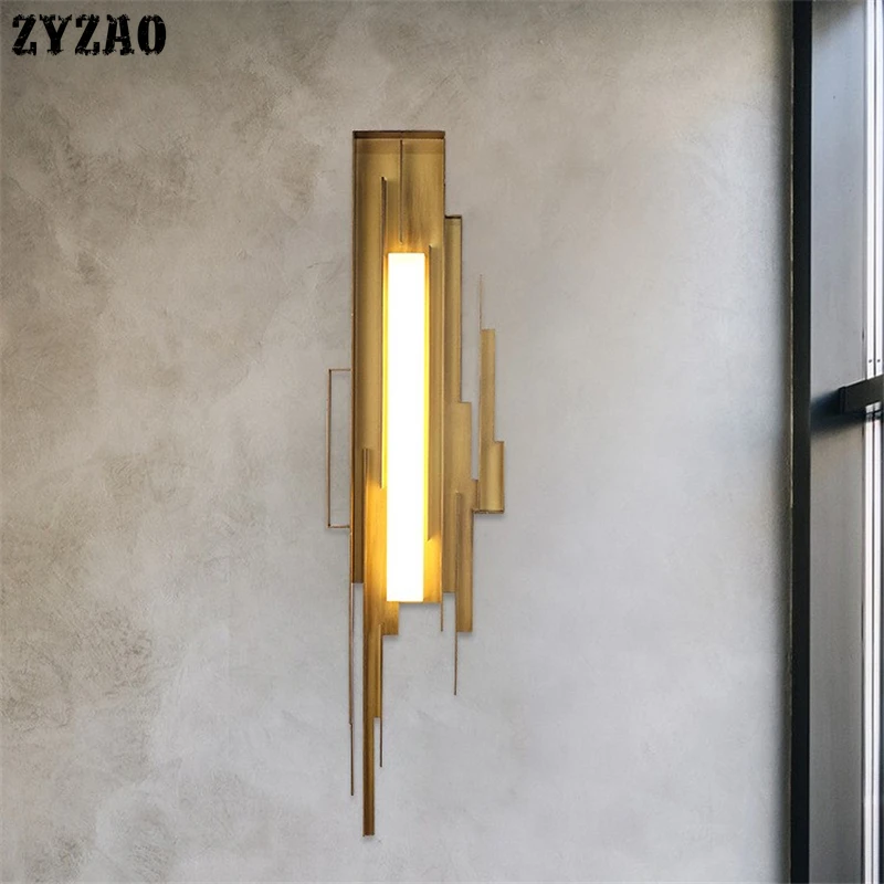 Простой Металлический Настенный светильник в стиле постмодерн креативный