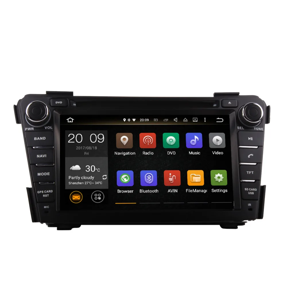 4 ГБ ОЗУ Android 9 0 Восьмиядерный Автомобильный CD DVD-плеер GPS-навигация для Hyundai i40