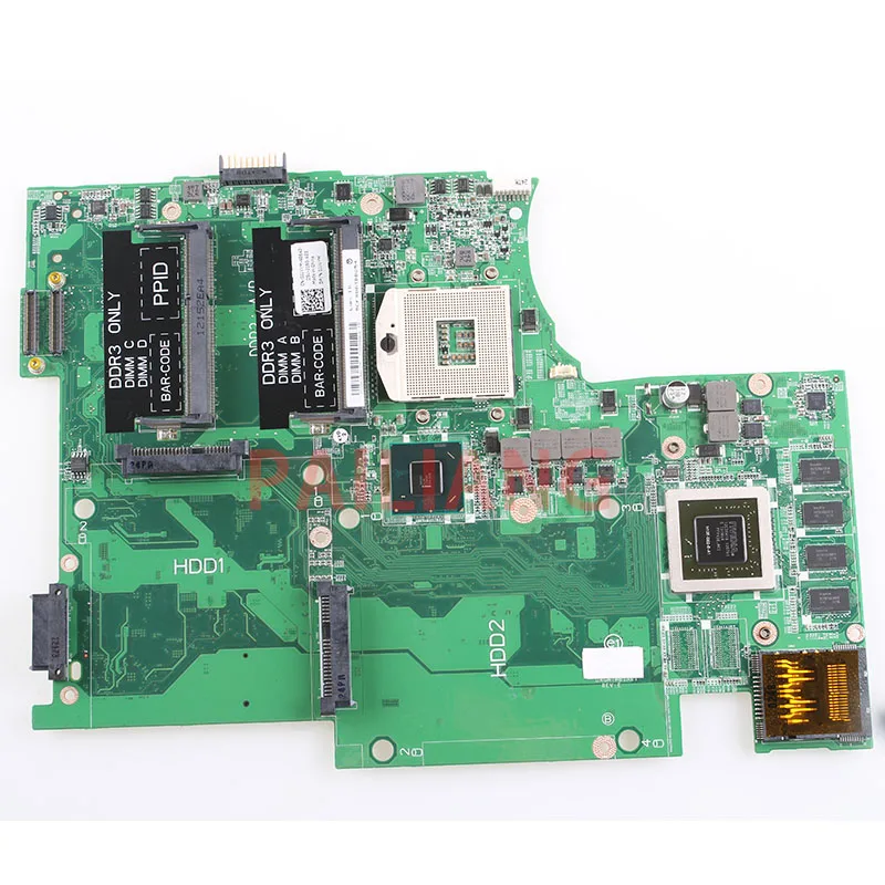 Материнская плата для ноутбука DELL L702X 2D материнская ПК 0JJVYM HM65 GT555M полностью
